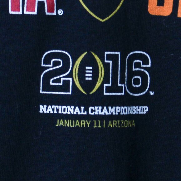 Alabama Football Shirt Men 2XL Black 2016 Championship Game Tee - Picture 6 of 9